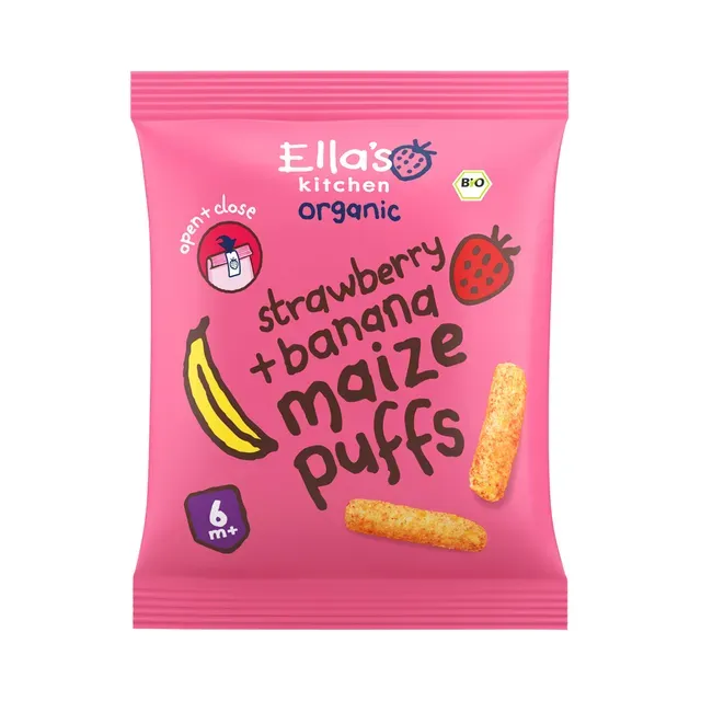 Maasika-banaani maisipulgad, ELLA'S KITCHEN, 20g