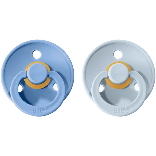 BIBS Colour Natural Rubber Size 1: 0+ months lutt Sky Blue / Baby Blue 2 tk