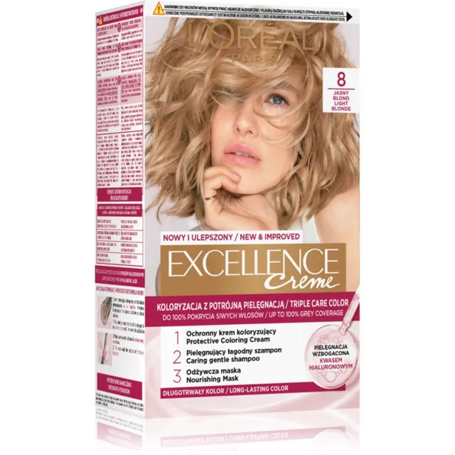 L’Oréal Paris Excellence Creme Juuksevärv varjund 8 1 tk