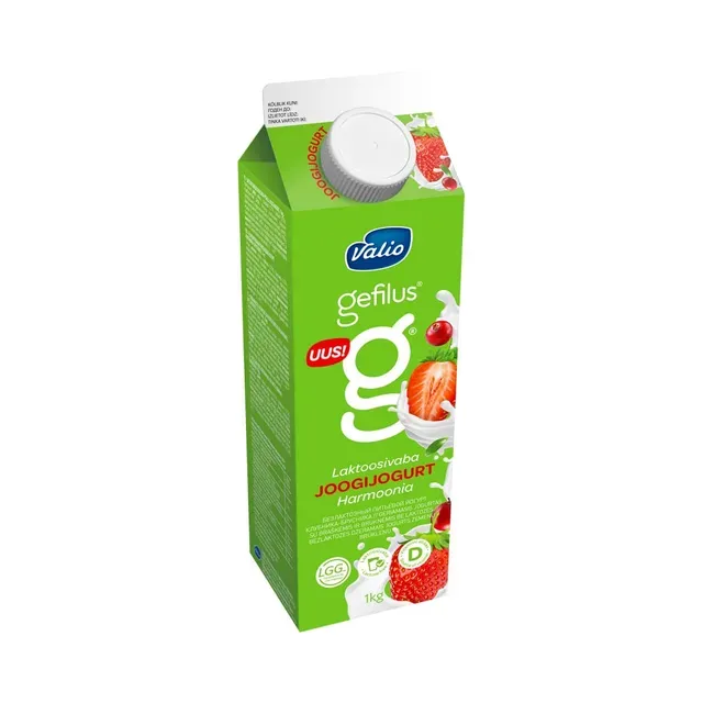 Joogijogurt Harmoonia maasika-pohla laktoosivaba, GEFILUS, 1 L