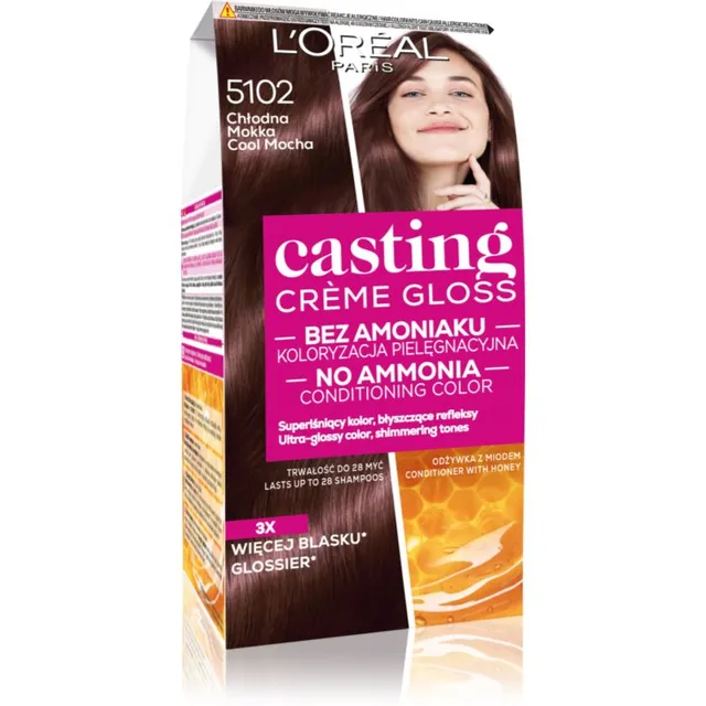 L’Oréal Paris Casting Creme Gloss Juuksevärv varjund 5102 Cool Mocha 1 tk