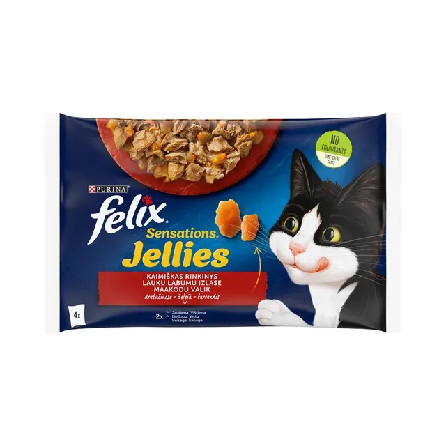 Täissööt. Sensations kiisueine lihavalik tarrendis, FELIX, 340g