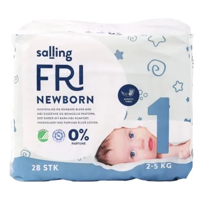 Teipmähkmed Newborn S1 2-5kg Salling Fri 28tk