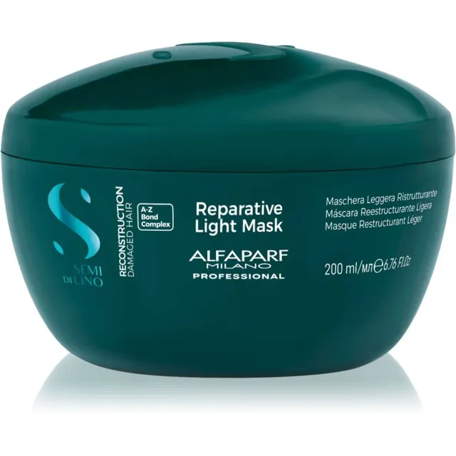 Alfaparf Milano Semi di Lino Reconstruction Reparative Light Mask Taastav mask kahjustatud juustele õhukestele juustele 200 ml