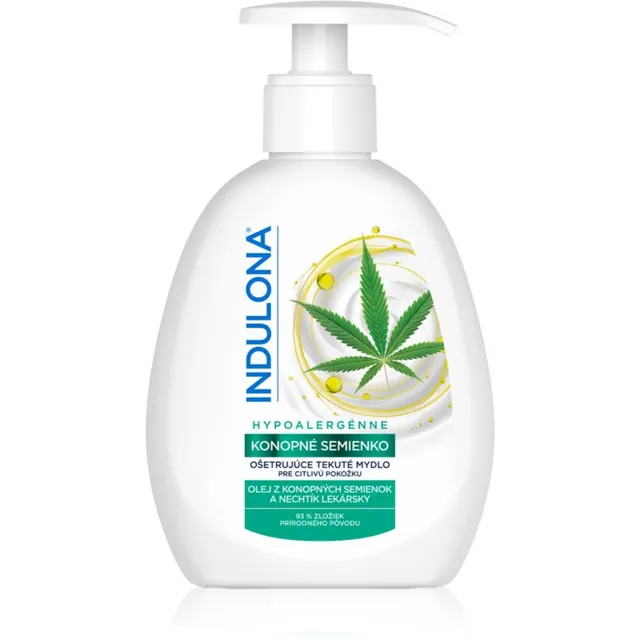 Indulona Hempseed Vedelseep tundlikule nahale 250 ml