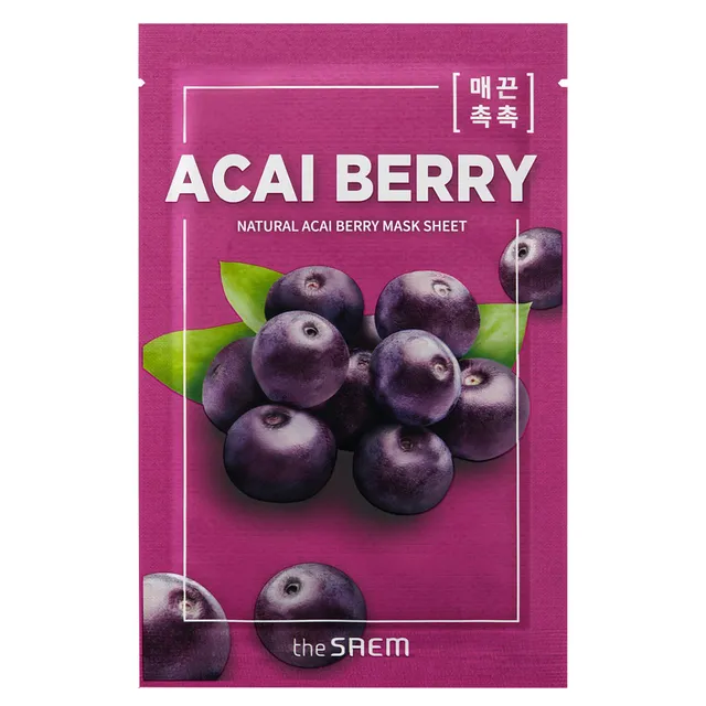THE SAEM Natural Acai Berry Sheet Mask 21ml