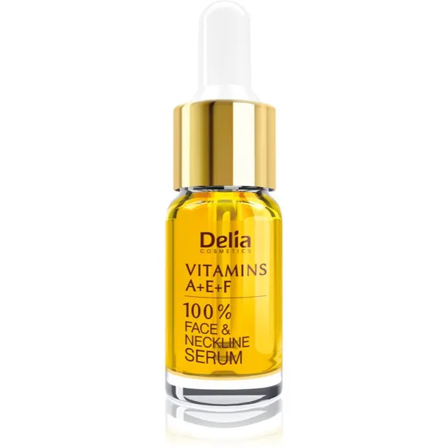 Delia Cosmetics Professional Face Care Vitamins A+E+F Kortsudevastane seerum näole ja dekolteepiirkonnale 10 ml