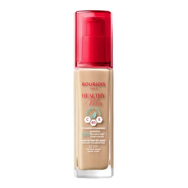 BOURJOIS Healthy Mix Clean Foundation No.52.2W Golden Beige 30ml