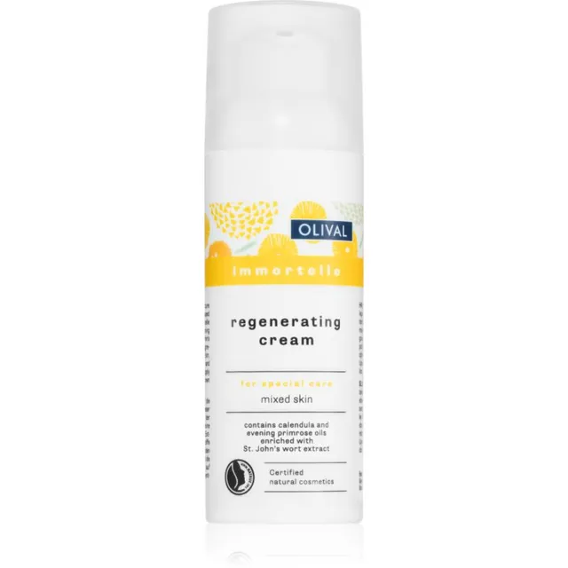 Olival Immortelle Regenerating Cream Taastav kreem rasusele ja kombineeritud nahale 50 ml