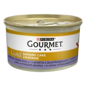 Täissööt. Kiisueine lambaliha-roheliste ubadega, GOURMET GOLD, 85g