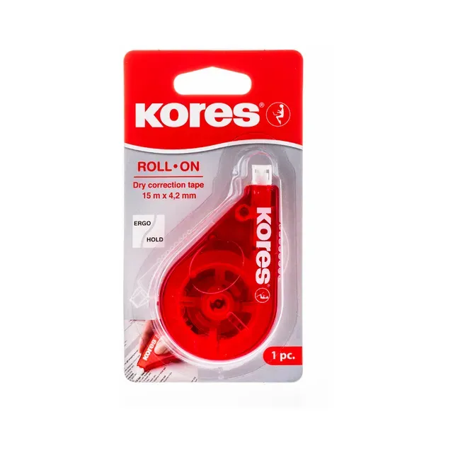 Korrektuurlint Roll On, KORES, 4,2 mm x 15 m