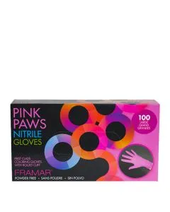 Pink Paw nitriilkindad L 100tk