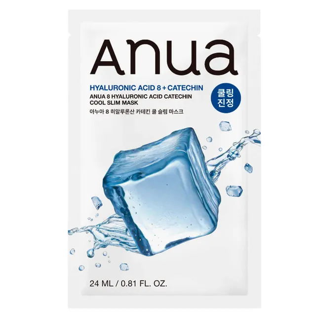ANUA Hyaluronic Acid 8 + Catechin Cool Slim Sheet Mask 24ml