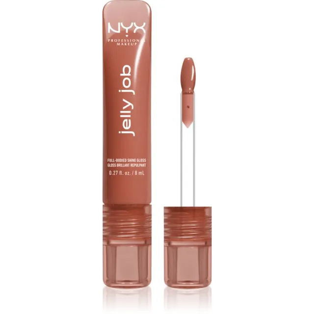 NYX Professional Makeup Jelly Job Sädelev huuleläige suurendava efektiga varjund Toast N´ Jelly 7.5 ml