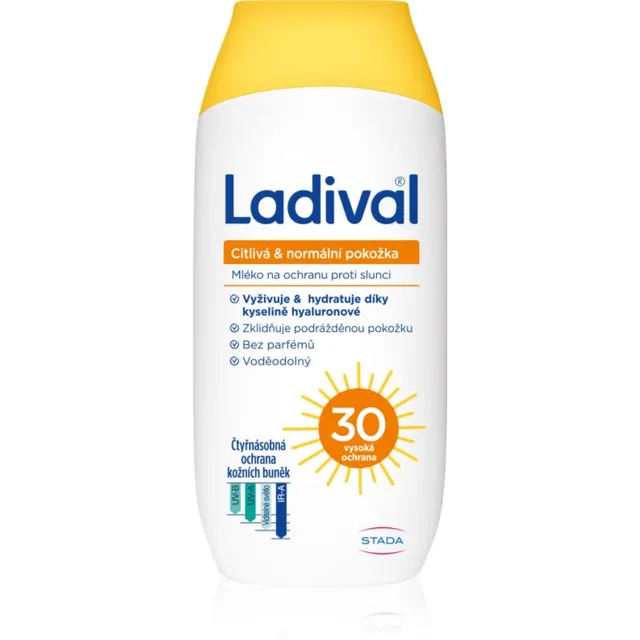 Ladival Sensitive and Normal Skin Päikesekaitsepiim päikesekaitseks SPF 30 200 ml