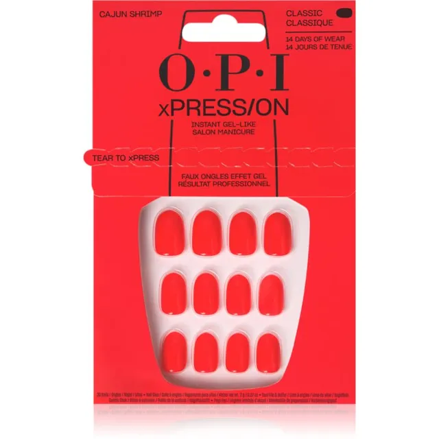 OPI xPRESS/ON Kunstküüned Cajun Shrimp 30 tk