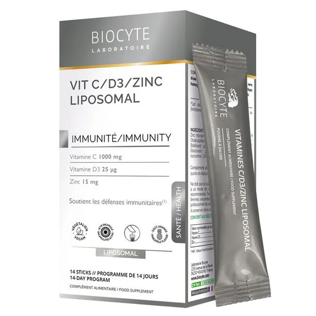 BIOCYTE Vit C/D3/Zinc Liposomal 14x5g