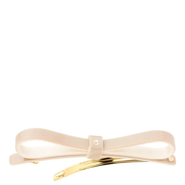 DONDELLA Hair Clip Beige Bow 11cm
