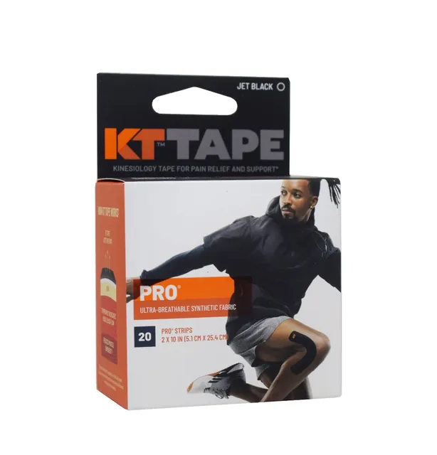 KT TEIP PRO NEON (EELLÕIGATUD 5M, 20 STRIP) MUST