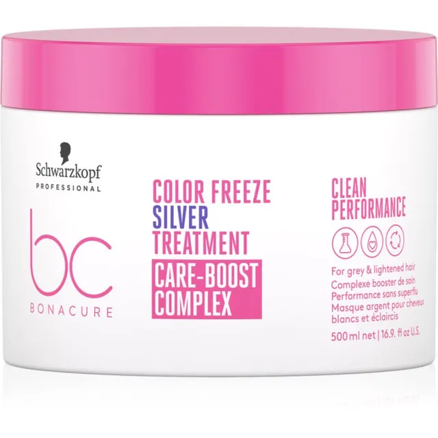 Schwarzkopf Professional BC Bonacure Color Freeze Silver Intensiivmask blondidele ja triibutatud juustele 500 ml