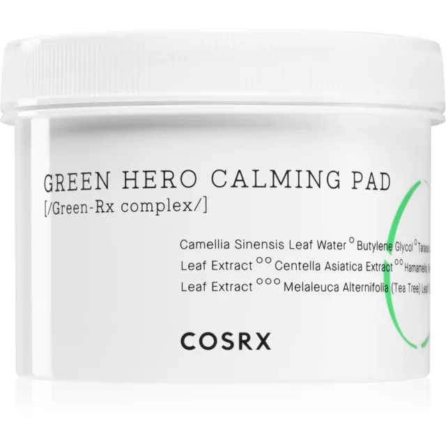 Cosrx One Step Green Hero Calming Elavdavad padjakesed rahustavate efektidega 70 tk