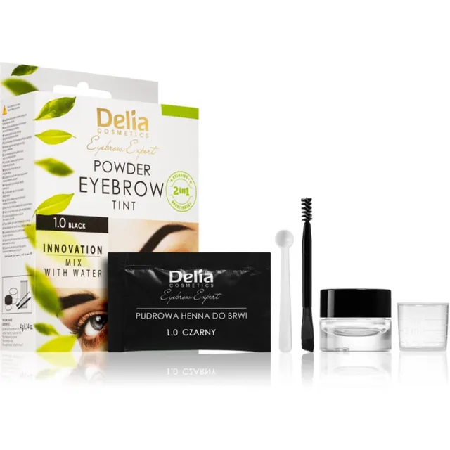Delia Cosmetics Eyebrow Expert Tooniv kulmuvärv varjund 1.0 Black 4 g