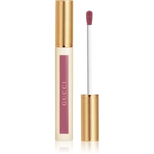 Gucci Gucci Beauty Glow Oil-In-Water Tint Liquid Lipstick läikiv niisutav vedel huulepulk varjund 225 Marianne Mauve 6.5 ml