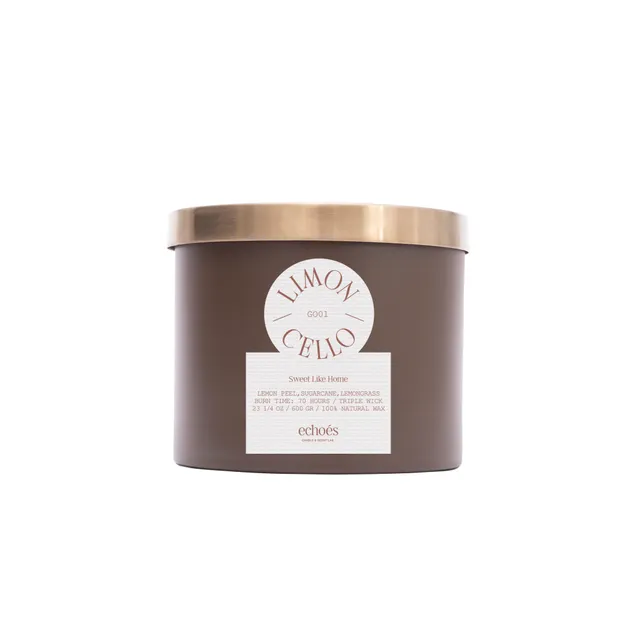 Echoés Triple Wick Natural Candle