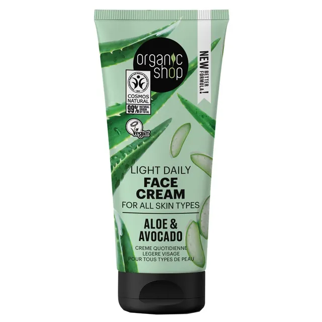ORGANIC SHOP Aloe & Avocado Light Face Cream 50ml