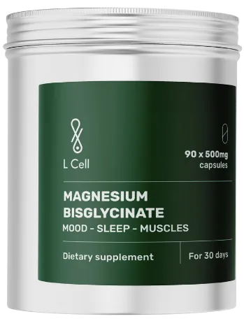 L Cell Magnesium Bisglycinate. Toidulisand