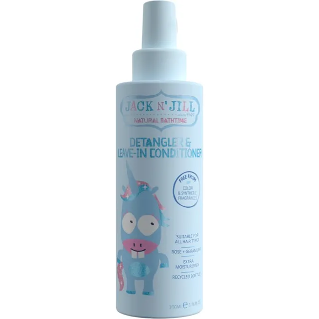 Jack N’ Jill Natural Bathtime Leave-in Conditioner Juustesse jäetav pihustatav palsam lastele 200 ml