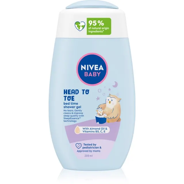 NIVEA BABY Bed Time Dušigeel kehale ja juustele 200 ml
