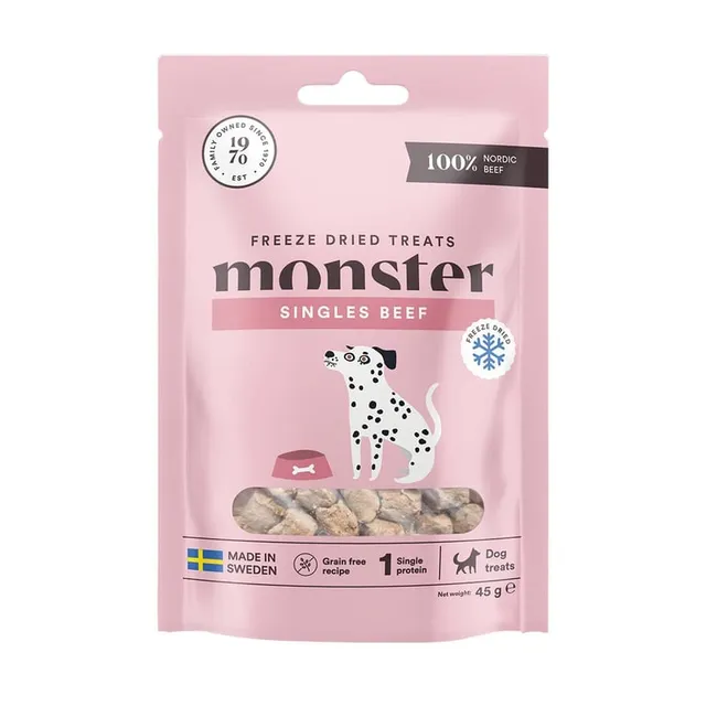 Monster Dog külmkuivatatud maius koerale, veis, 45 g