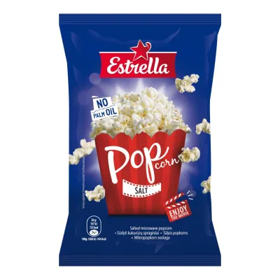 Mikropopkorn soolane Estrella 90g