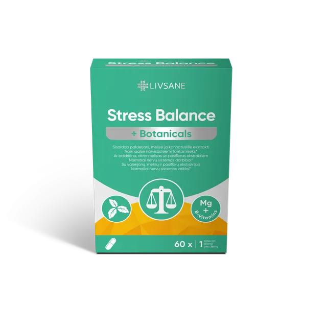 LIVSANE STRESS BALANCE +BOTANICALS KAPSLID N60