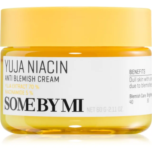 Some By Mi Yuja Niacin Anti Blemish Cream Niisutav ja kirgastav näokreem hüperpigmentatsiooniga nahale 60 g