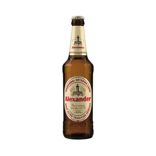 Hele õlu Alexander, ALEXANDER, 500 ml pudel