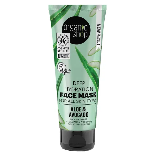 ORGANIC SHOP Aloe & Avocado Deep Hydration Face Mask 75ml
