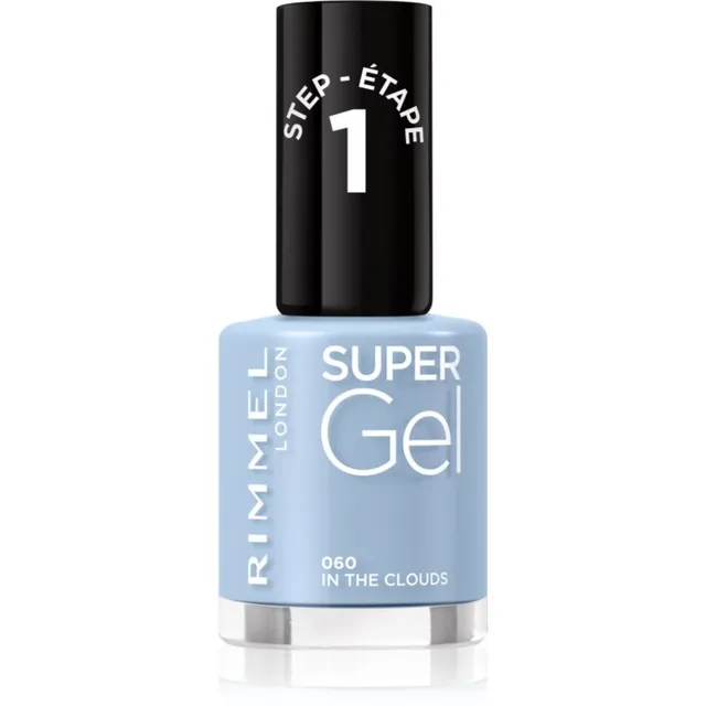 Rimmel Super Gel Geelküünelakk ilma UV / LED-lampide kasutamiseta varjund 060 In The Clouds 12 ml