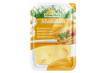Juust Maasdam FARM MILK 45% viilud,150g