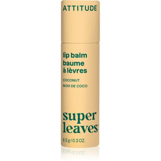 Attitude Super Leaves Lip Balm Huulepalsam kookoselõhnaga Coconut 8.5 g