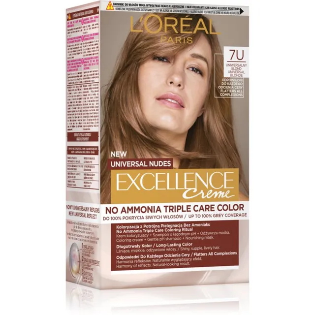 L’Oréal Paris Excellence Universal Nudes Püsijuuksevärv varjund 7U 1 tk