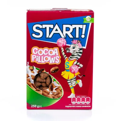 Padjakesed kakaomaits. täidisega Start! 250g