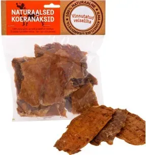 Veiseliha vinnutatud - naturaalsed koeranäksid, kuivatatud koeramaius
