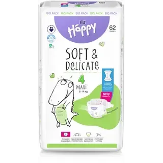 Happy Diapers Bella Baby Happy Maxi teipmähkmed 4, 8-18kg 62tk