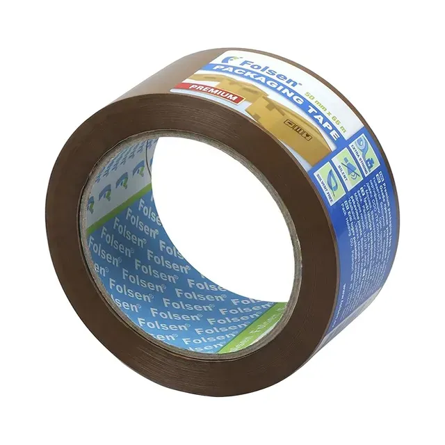 Pakketeip 50mm x 66m, pruun, FOLSEN, 1 tk
