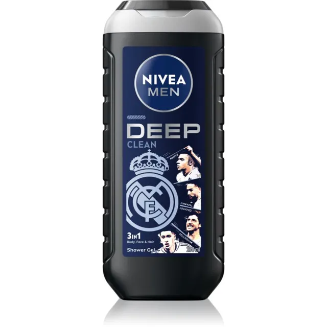NIVEA MEN Real Madrid Värskendav dušigeel kolm-ühes 250 ml