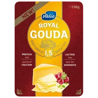 Viilujuust Royal Gouda Yellow laktoosivaba, VALIO, 150 g
