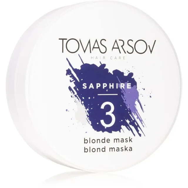 Tomas Arsov Sapphire Blonde Mask Kohanduv neutraliseeriv mask blondidele ja triibutatud juustele 100 ml