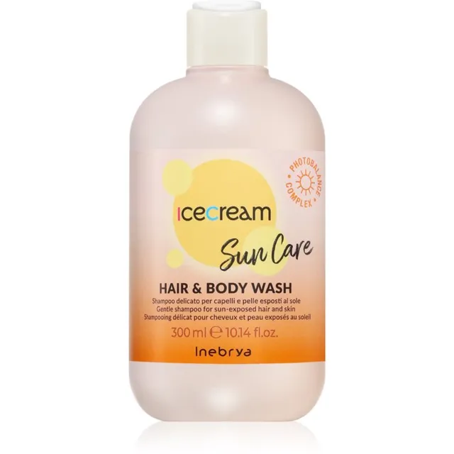 Inebrya Sun Care Hair & Body Wash Õrn šampoon kehale ja juustele 300 ml